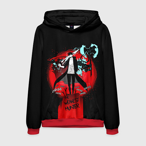 Мужская толстовка SOLO LEVELING ПОРТАЛ / 3D-Красный – фото 1