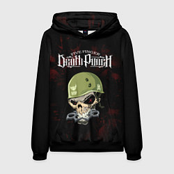 Толстовка-худи мужская Five Finger Death Punch, цвет: 3D-черный