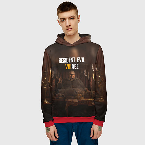 Мужская толстовка RESIDENT EVIL VILLAGE РЕ ДЕРЕВНЯ Z / 3D-Красный – фото 3