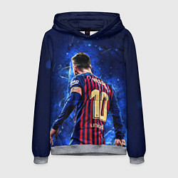 Толстовка-худи мужская Leo Messi Лео Месси 10, цвет: 3D-меланж