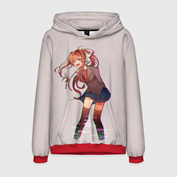 Толстовка-худи мужская Cyber Monika, цвет: 3D-красный