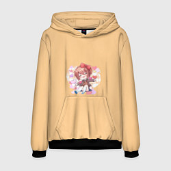 Толстовка-худи мужская Doki doki literature club, цвет: 3D-черный