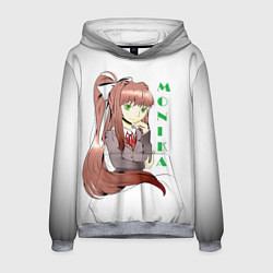 Толстовка-худи мужская Doki Doki MONIKA, цвет: 3D-меланж