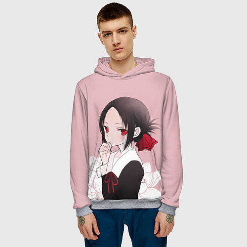 Мужская толстовка Kaguya Flower / 3D-Меланж – фото 3