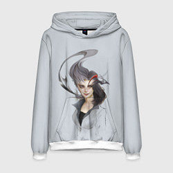 Толстовка-худи мужская Паразит Рэйко, цвет: 3D-белый