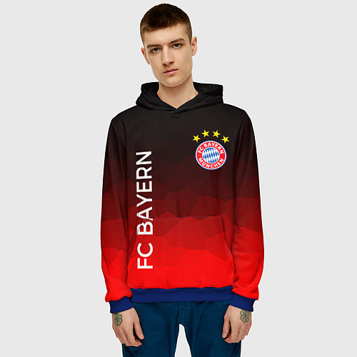 Мужская толстовка ФК БАВАРИЯ BAYERN МЮНХЕН / 3D-Синий – фото 3
