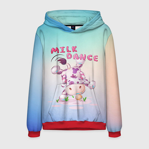 Мужская толстовка Milk dance / 3D-Красный – фото 1