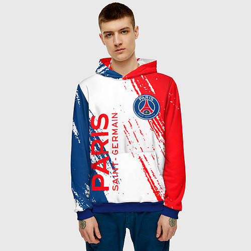 Мужская толстовка ФК ПСЖ FC PSG PARIS SG / 3D-Синий – фото 3