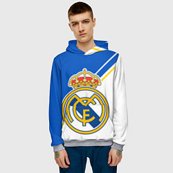 Толстовка-худи мужская REAL MADRID РЕАЛ МАДРИД, цвет: 3D-меланж — фото 2
