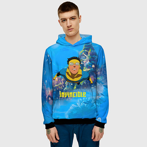 Мужская толстовка Марк Грэйсон Неуязвимый / 3D-Черный – фото 3
