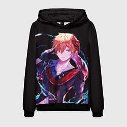 Толстовка-худи мужская ТАРТАЛЬЯ - ИГРА GENSHIN IMPACT, цвет: 3D-черный