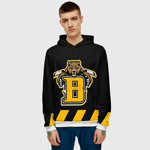 Мужская толстовка BOSTON BRUINS / 3D-Белый – фото 3