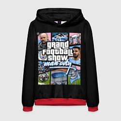 Толстовка-худи мужская Мансити в стиле гта манчестер, цвет: 3D-красный