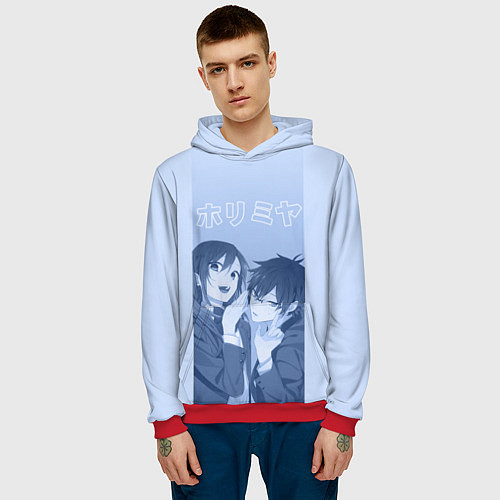 Мужская толстовка Хоримия романтика / 3D-Красный – фото 3