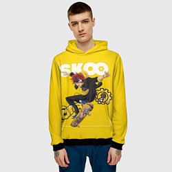 Толстовка-худи мужская SK8 the Infinity, Реки Кян, цвет: 3D-черный — фото 2