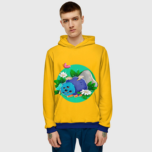 Мужская толстовка Милый Гломмер / 3D-Синий – фото 3