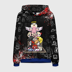 Толстовка-худи мужская The Binding of Isaac ИСААК, цвет: 3D-синий