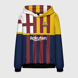 Толстовка-худи мужская BARCELONA FC БАРСЕЛОНА ФК BARCA, цвет: 3D-черный
