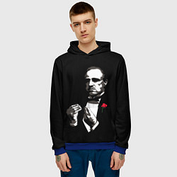 Толстовка-худи мужская Крёстный Отец The Godfather, цвет: 3D-синий — фото 2