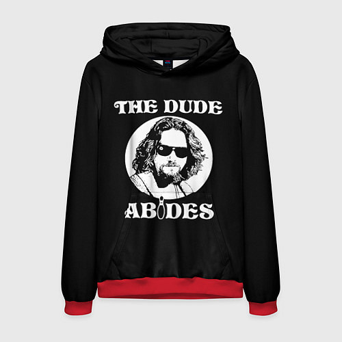 Мужская толстовка The dude ABIDES / 3D-Красный – фото 1