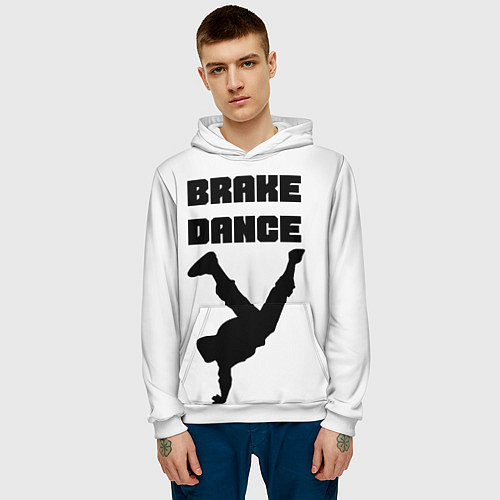 Мужская толстовка Brake Dance / 3D-Белый – фото 3