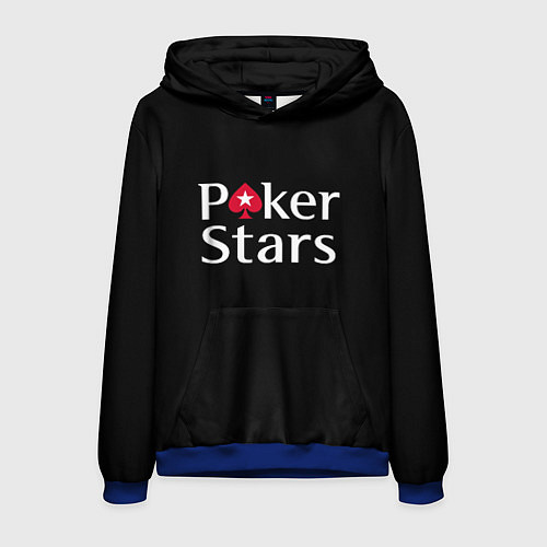 Мужская толстовка Poker Stars / 3D-Синий – фото 1