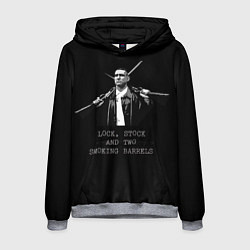 Толстовка-худи мужская Карты Деньги 2 Ствола Боевик, цвет: 3D-меланж