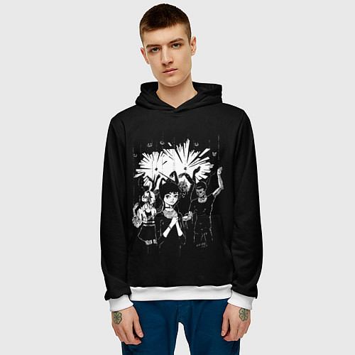 Мужская толстовка 00:01 / 3D-Белый – фото 3