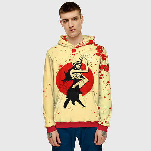 Мужская толстовка Нико Робин One Piece / 3D-Красный – фото 3