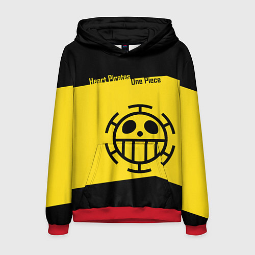 Мужская толстовка Пираты Сердца One Piece / 3D-Красный – фото 1