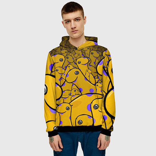 Мужская толстовка Nessy / 3D-Черный – фото 3