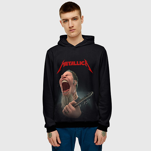 Мужская толстовка James Alan Hetfield METALLICA Z / 3D-Черный – фото 3