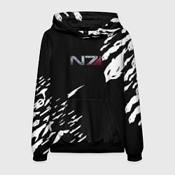 Толстовка-худи мужская MASS EFFECT ПОСЛЕДНИЙ БОЙ, цвет: 3D-черный