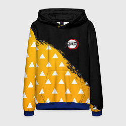 Толстовка-худи мужская КОСТЮМ ЗЕНИЦУ ZENITSU KNY, цвет: 3D-синий