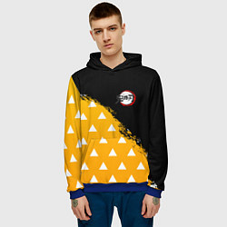 Толстовка-худи мужская КОСТЮМ ЗЕНИЦУ ZENITSU KNY, цвет: 3D-синий — фото 2