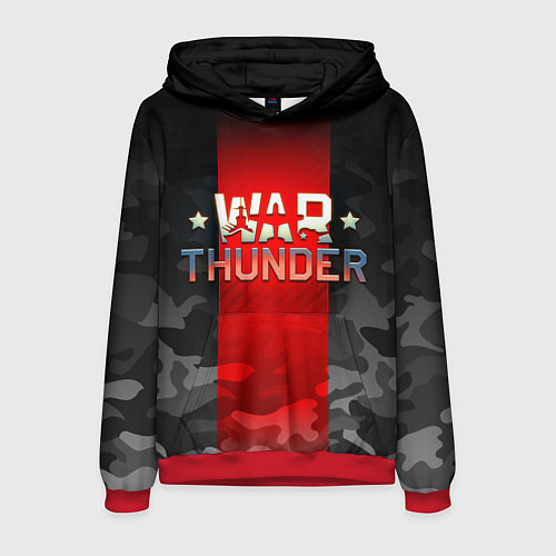 Мужская толстовка WAR THUNDER ВАР ТАНДЕР / 3D-Красный – фото 1