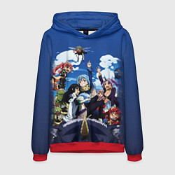 Толстовка-худи мужская Мое перерождение в слизь, цвет: 3D-красный