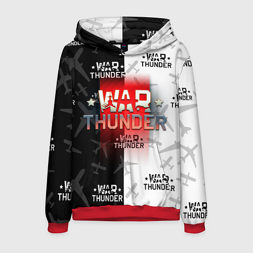 Мужская толстовка WAR THUNDER ВАР ТАНДЕР / 3D-Красный – фото 1