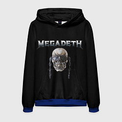 Толстовка-худи мужская Megadeth, цвет: 3D-синий