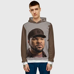Толстовка-худи мужская Ice Cube Айс Куб Z, цвет: 3D-белый — фото 2