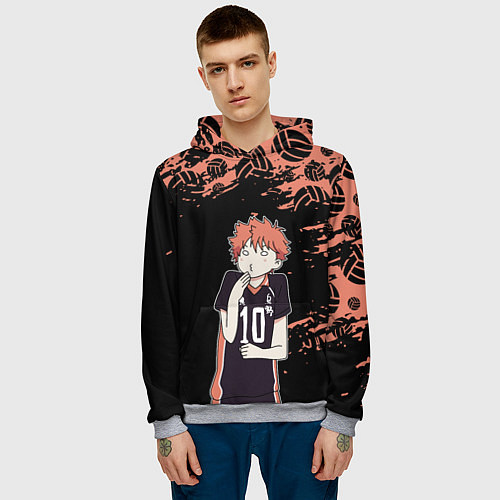 Мужская толстовка ХИНАТА HINATA / 3D-Меланж – фото 3