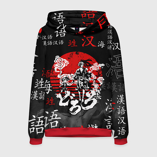 Мужская толстовка ДОРОРО DORORO АНИМЕ / 3D-Красный – фото 1