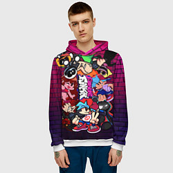 Толстовка-худи мужская ВСЕ ПЕРСОНАЖИ ИЗ ИГРЫ, цвет: 3D-белый — фото 2