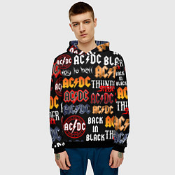 Толстовка-худи мужская AC DC LOGOBOMBING, цвет: 3D-черный — фото 2