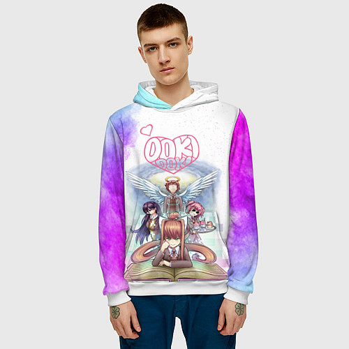 Мужская толстовка Doki Doki Доки Доки Z / 3D-Белый – фото 3