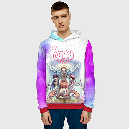 Мужская толстовка Doki Doki Доки Доки Z / 3D-Красный – фото 3
