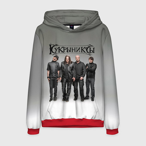 Мужская толстовка Кукрыниксы рок группа / 3D-Красный – фото 1