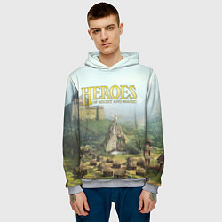 Толстовка-худи мужская Оплот Heroes of Might and Magic 3 Z, цвет: 3D-меланж — фото 2