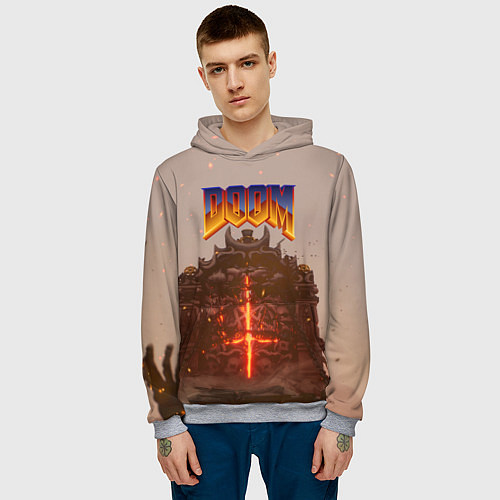 Мужская толстовка DOOM ДУМ Z / 3D-Меланж – фото 3