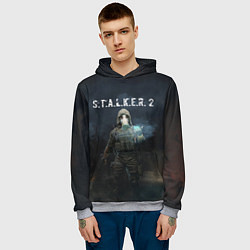 Толстовка-худи мужская СТАЛКЕР С Т А Л К Е Р 2 Z, цвет: 3D-меланж — фото 2